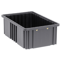 Bacs divisibles conducteurs, Polypropyl&egrave;ne, 10-7/8" la x 16-1/2" p x 6" h, Noir Rock Safety Industrial Ltd