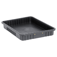 Bacs divisibles conducteurs, Polypropyl&egrave;ne, 17-1/2" la x 22-1/2" p x 3" h, Noir Rock Safety Industrial Ltd