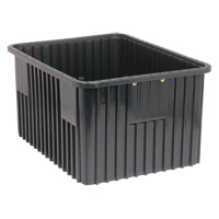 Bacs divisibles conducteurs, Polypropyl&egrave;ne, 17-1/2" la x 22-1/2" p x 8" h, Noir Rock Safety Industrial Ltd