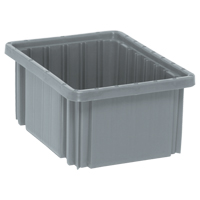 Contenants Divider Box, Plastique, 10,9" la x 8,3" p x 5" h, Gris Rock Safety Industrial Ltd