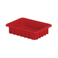 Contenants Divider Box, Poly&eacute;thyl&egrave;ne, 10,8" la x 8,3" p x 2,5" h, Rouge Rock Safety Industrial Ltd