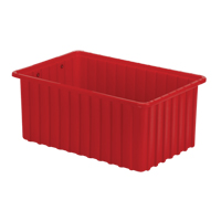 Contenants Divider Box, Poly&eacute;thyl&egrave;ne, 16,5" la x 10,9" p x 7" h, Rouge Rock Safety Industrial Ltd