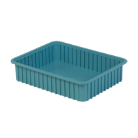Contenants Divider Box, Poly&eacute;thyl&egrave;ne, 22,4" la x 17,4" p x 5" h, Bleu p&acirc;le Rock Safety Industrial Ltd