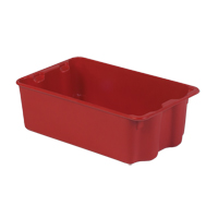Contenants Stack-N-Nest Polylewton, 7,9" x 24" x 14,1", Rouge Rock Safety Industrial Ltd