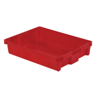 Contenants Stack-N-Nest Polylewton, 6,1" x 29,6" x 22,4", Rouge Rock Safety Industrial Ltd