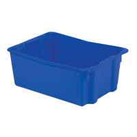 Contenants Stack-N-Nest Polylewton, 10,5" x 26,1" x 18,7", Bleu Rock Safety Industrial Ltd