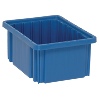 Contenants Divider Box, Plastique, 10,9" la x 8,3" p x 5" h, Bleu Rock Safety Industrial Ltd