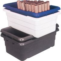 Bacs empilables en crois&eacute;, 16" la x  p x 8,5" h, Gris Rock Safety Industrial Ltd