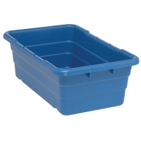 Bacs empilables en crois&eacute;, 16" la x  p x 8,5" h, Bleu Rock Safety Industrial Ltd