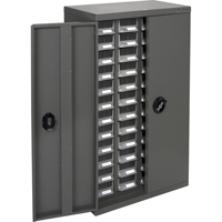 KPC-400 Parts Cabinet, Galvanized Steel, 48 Drawers, 22-3/5" x 10-4/5" x 36-9/10", Grey Rock Safety Industrial Ltd