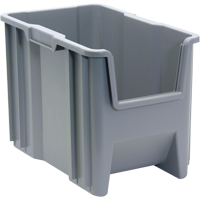 Contenants &agrave; empiler g&eacute;ants, 10,875" la x 17,5" p x 12,5" h, Gris Rock Safety Industrial Ltd