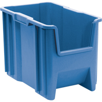 Contenants &agrave; empiler g&eacute;ants, 10,875" la x 17,5" p x 12,5" h, Bleu Rock Safety Industrial Ltd