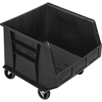Bac mobile, 14" ha x 16-1/2" la x 18" p, Capacit&eacute; de 75 lb, Noir Rock Safety Industrial Ltd