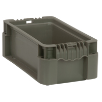 Contenant pliable et empilable, 7" la x 12" p x 5" h, Gris Rock Safety Industrial Ltd