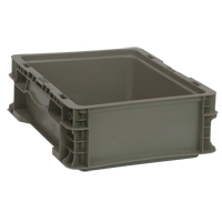 Contenant pliable et empilable, 15" la x 12" p x 5" h, Gris Rock Safety Industrial Ltd