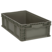 Contenant pliable et empilable, 15" la x 24" p x 7,5" h, Gris Rock Safety Industrial Ltd