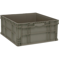 Contenant empilable, 22,5" la x 22,5" p x 11" h, Gris Rock Safety Industrial Ltd