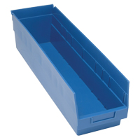 Bacs en plastique pour &eacute;tag&egrave;res Store More, 6-5/8" la x 6" H x 23-5/8" p, Bleu, Capacit&eacute; 90 lb Rock Safety Industrial Ltd