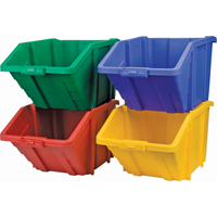 Bac g&eacute;ant en plastique, 15-1/2" la x 13" H x 25" p, Jaune, Capacit&eacute; 200 lb Rock Safety Industrial Ltd