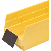 Bacs de rangement pour tablettes - Porte-&eacute;tiquettes de forme allong&eacute;e Rock Safety Industrial Ltd