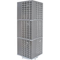 Heavy-Duty Industrial Carousel Drawer Cabinet, Steel, 384 Drawers, 27" W x 27" D x 80" H, Grey Rock Safety Industrial Ltd