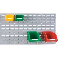 Panneau perfor&eacute; en m&eacute;tal pour bacs, 32 bacs, 36" la x 1/8" p x 19" h Rock Safety Industrial Ltd