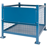 Bulk Stacking Containers, 34.5" W x 40.5" D x 30" H, 3000 lbs. Capacity Rock Safety Industrial Ltd