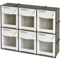 Heavy-Duty Tilt Bin, 11-3/4" W x 3-1/2" D x 9-3/4" H, 6 Drawers Rock Safety Industrial Ltd