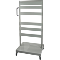 Mobile Tilt Bin Rack - Cart Only, Double-sided, 26-1/4" W x 22" D x 57-1/2" H Rock Safety Industrial Ltd