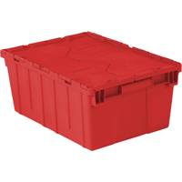 Contenants de distribution Flipak en plastique poly&eacute;thyl&egrave;ne (PE), 21,9" x 15,2" x 9,3", Rouge Rock Safety Industrial Ltd