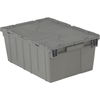 Contenants de distribution Flipak en plastique poly&eacute;thyl&egrave;ne (PE), 21,9" x 15,2" x 9,3", Gris Rock Safety Industrial Ltd