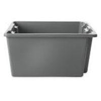 Stack & Nest Palletote Box, 10" x 15.5" x 19.5", Grey Rock Safety Industrial Ltd