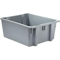 Stack & Nest Palletote Box, 10" x 19.5" x 23.5", Grey Rock Safety Industrial Ltd