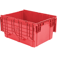 Contenants de distribution Flipak en plastique poly&eacute;thyl&egrave;ne (PE), 27,9" x 20,9" x 15,2", Rouge Rock Safety Industrial Ltd