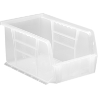 Bac transparent ultra empilable & suspendable, 6" la, 5" h x 9-1/4" p, Transparent Rock Safety Industrial Ltd