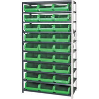 &eacute;l&eacute;ment de rayonnage avec bacs empilables, Acier, Bac Magnum, Capacit&eacute; 650 lb, 42" la x 76" h Rock Safety Industrial Ltd