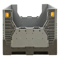 Contenant de vrac pliable, 47,2" lo x 39,4" la x 39,4" h, Gris Rock Safety Industrial Ltd
