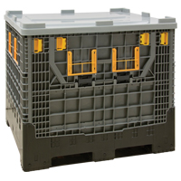 Contenant de vrac pliable, 47,2" lo x 39,4" la x 39,4" h, Gris Rock Safety Industrial Ltd