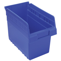 Bacs pour &eacute;tag&egrave;re Store-Max, 6-5/8" la x 8" H x 11-5/8" p, Bleu, Capacit&eacute; 44 lb Rock Safety Industrial Ltd