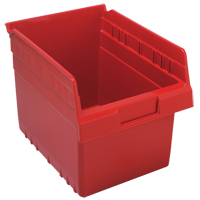 Bacs pour &eacute;tag&egrave;re Store-Max, 8-3/8" la x 8" H x 11-5/8" p, Rouge, Capacit&eacute; 44 lb Rock Safety Industrial Ltd