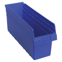 Bacs pour &eacute;tag&egrave;re Store-Max, 6-5/8" la x 8" H x 17-7/8" p, Bleu, Capacit&eacute; 56 lb Rock Safety Industrial Ltd