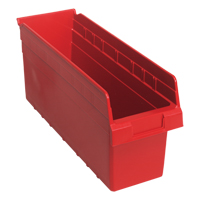 Bacs pour &eacute;tag&egrave;re Store-Max, 6-5/8" la x 8" H x 17-7/8" p, Rouge, Capacit&eacute; 56 lb Rock Safety Industrial Ltd