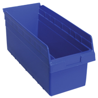 Bacs pour &eacute;tag&egrave;re Store-Max, 8-3/8" la x 8" H x 17-7/8" p, Bleu, Capacit&eacute; 56 lb Rock Safety Industrial Ltd