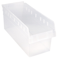 Bacs pour &eacute;tag&egrave;re Store-Max, 8-3/8" la x 8" H x 17-7/8" p, Transparent, Capacit&eacute; 56 lb Rock Safety Industrial Ltd