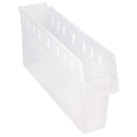 Bacs pour &eacute;tag&egrave;re Store-Max, 4-3/8" la x 8" H x 23-5/8" p, Transparent, Capacit&eacute; 68 lb Rock Safety Industrial Ltd