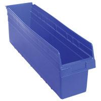 Bacs pour &eacute;tag&egrave;re Store-Max, 6-5/8" la x 8" H x 23-5/8" p, Bleu, Capacit&eacute; 68 lb Rock Safety Industrial Ltd