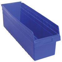 Bacs pour &eacute;tag&egrave;re Store-Max, 8-3/8" la x 8" H x 23-5/8" p, Bleu, Capacit&eacute; 68 lb Rock Safety Industrial Ltd