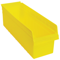 Bacs pour &eacute;tag&egrave;re Store-Max, 8-3/8" la x 8" H x 23-5/8" p, Jaune, Capacit&eacute; 68 lb Rock Safety Industrial Ltd