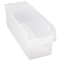 Bacs pour &eacute;tag&egrave;re Store-Max, 8-3/8" la x 8" H x 23-5/8" p, Transparent, Capacit&eacute; 68 lb Rock Safety Industrial Ltd
