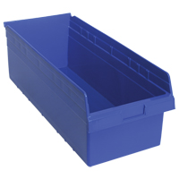 Bacs pour &eacute;tag&egrave;re Store-Max, 11-1/8" la x 8" H x 23-5/8" p, Bleu, Capacit&eacute; 68 lb Rock Safety Industrial Ltd